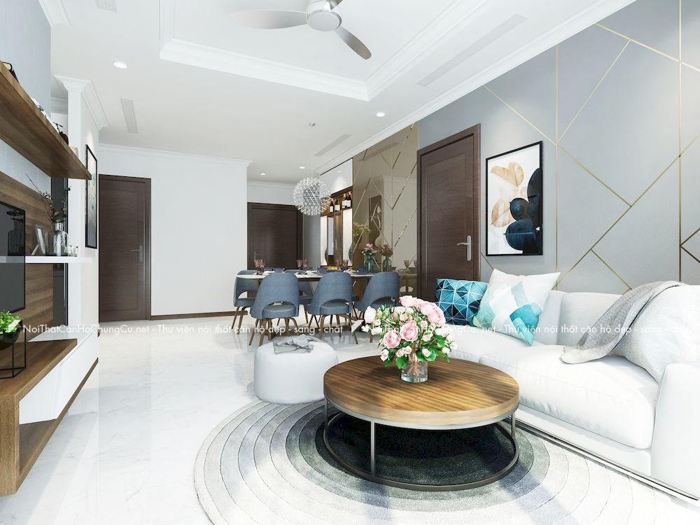 Thiết kế nội thất căn hộ chung cư 47m2 Aurora Residences