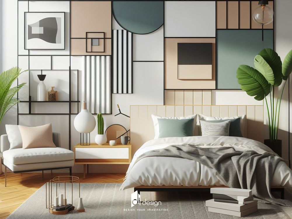 Thiết kế nội thất căn hộ chung cư 91m2 phong cách Color Block