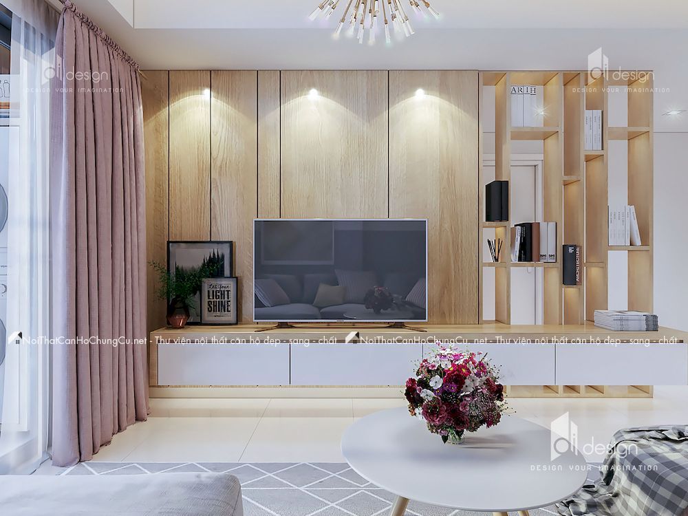 Thiết kế nội thất căn hộ chung cư 86m2 Masteri M-one