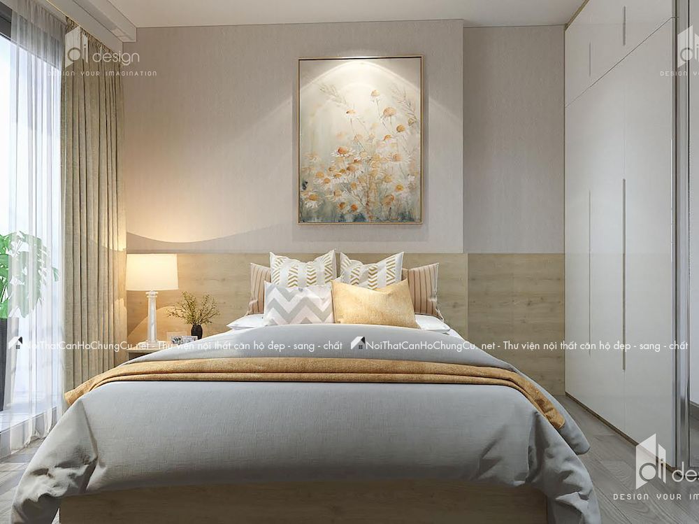 Thiết kế nội thất Phòng Ngủ căn hộ 85m2 Saigon Royal