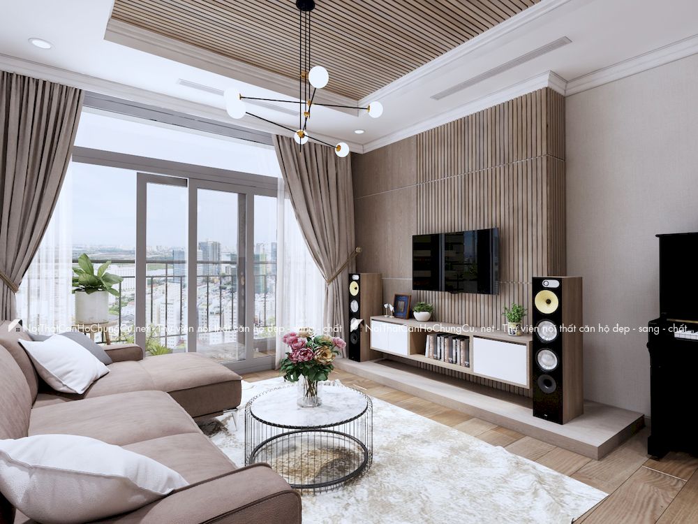 Thiết kế nội thất căn hộ chung cư 119m2 Ascent Lakeside