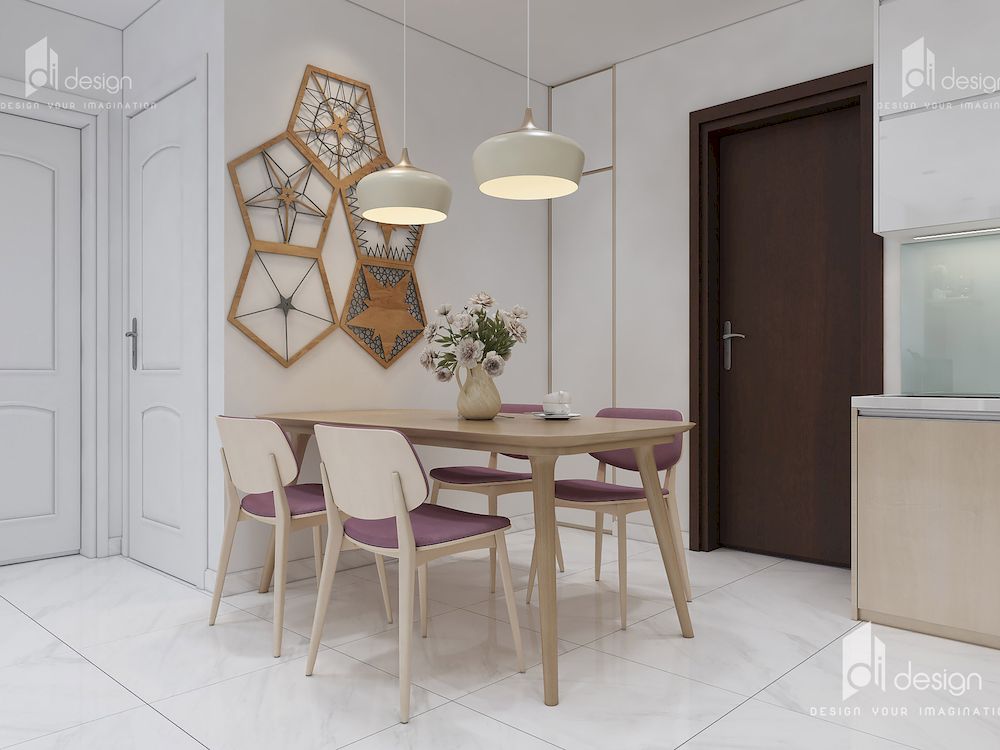 Thiết kế nội thất căn hộ chung cư 68m2 Jamila Khang Điền