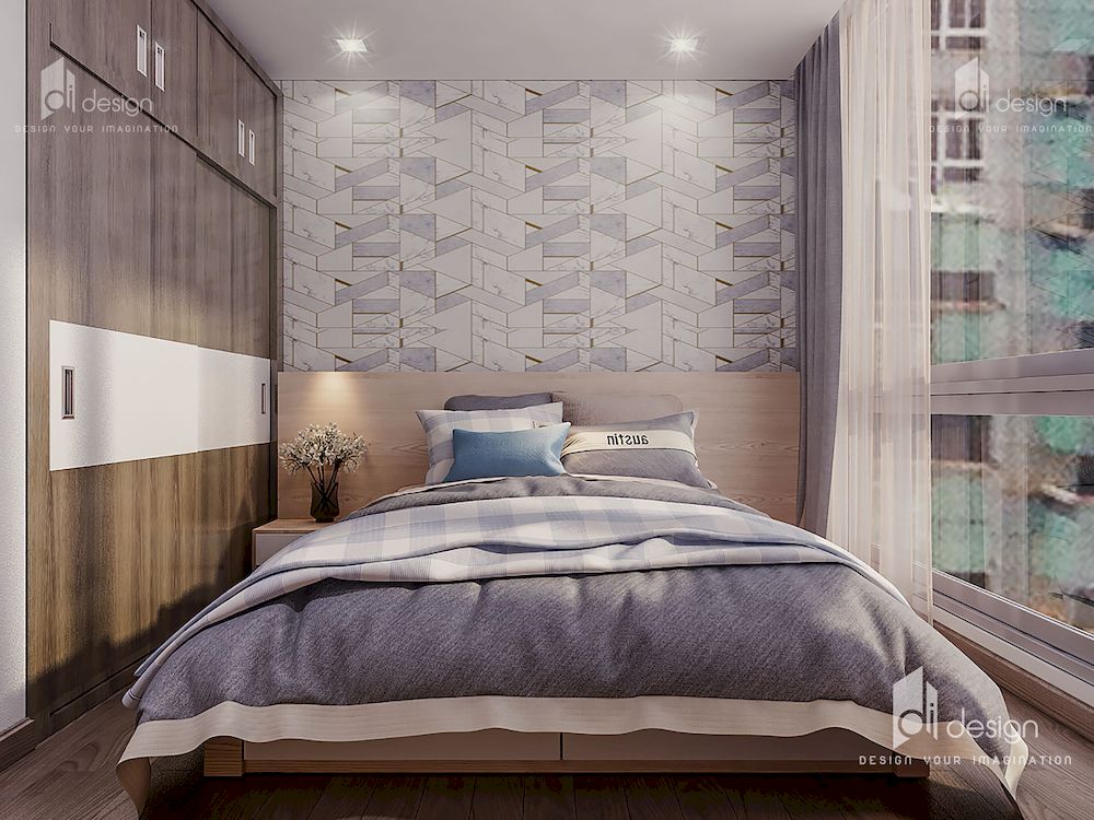 Thiết kế nội thất căn hộ chung cư 2 phòng ngủ Vinhomes 65m2