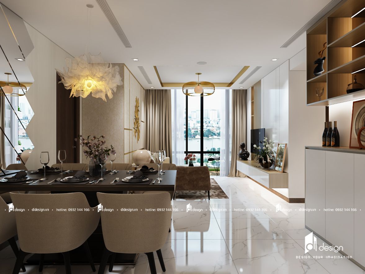 Thiết kế nội thất căn hộ 100m2 Vinhomes Landmark 81