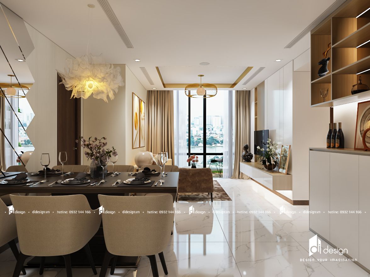 Thiết kế nội thất căn hộ 100m2 Vinhomes Landmark 81