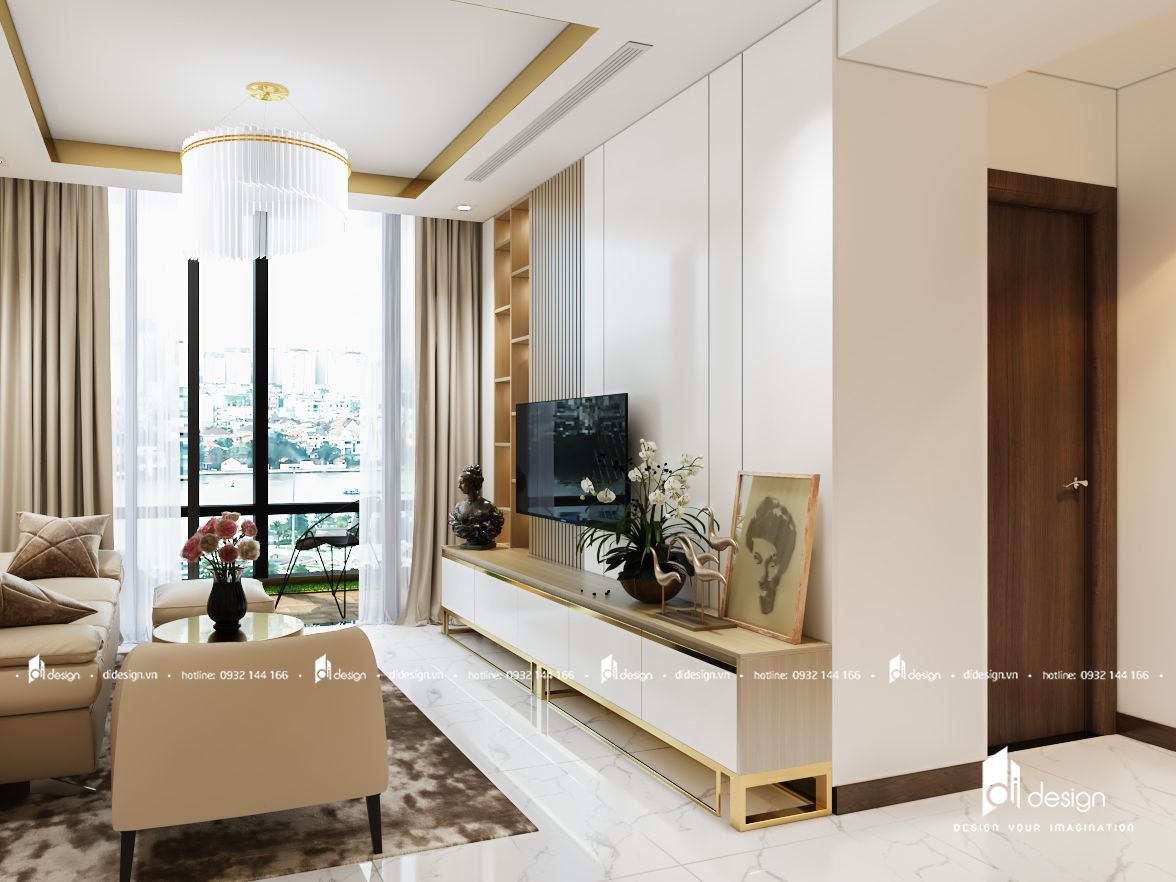 Thiết kế nội thất chung cư Xi Grand Court 109m2 hiện đại