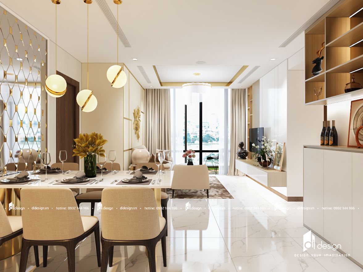 Thiết kế nội thất chung cư Xi Grand Court 109m2 hiện đại