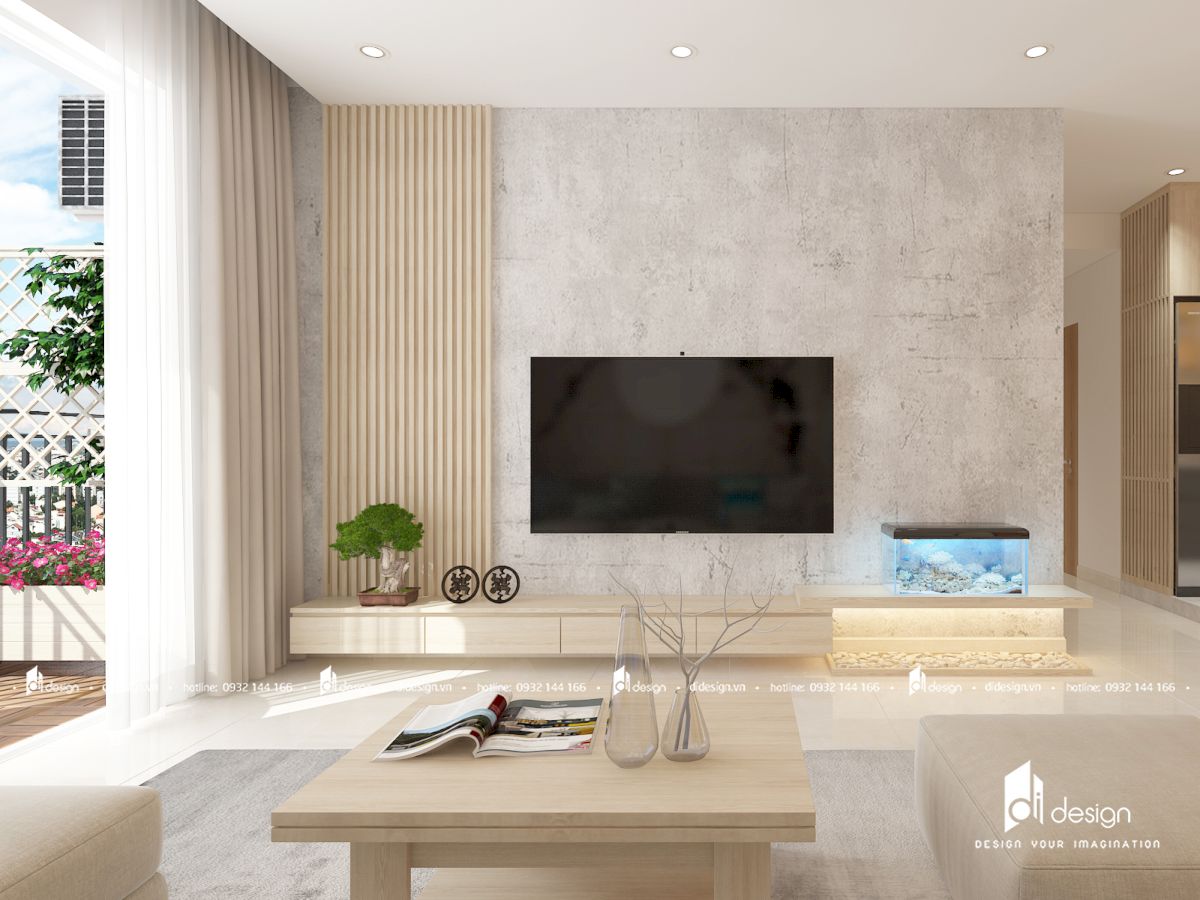 Thiết kế căn hộ chung cư Masteri An Phú 99m2 phong cách Nhật Bản - hình ảnh 1 