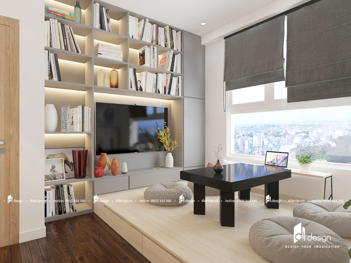 Thiết kế căn hộ chung cư Masteri An Phú 99m2 phong cách Nhật Bản - hình ảnh 4 