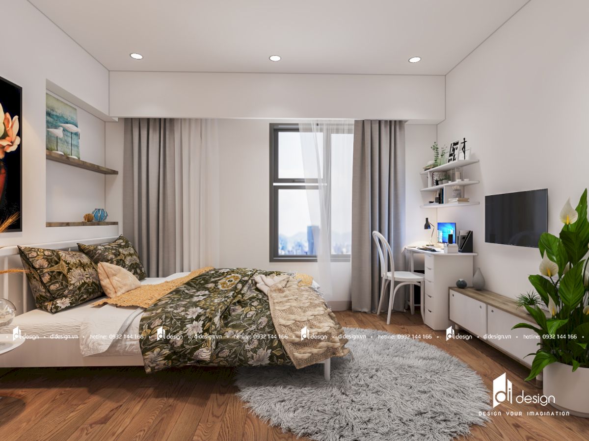 thiết kế nội thất chung cư Moonlight Boulevard 78m2 phong cách Scandinavian