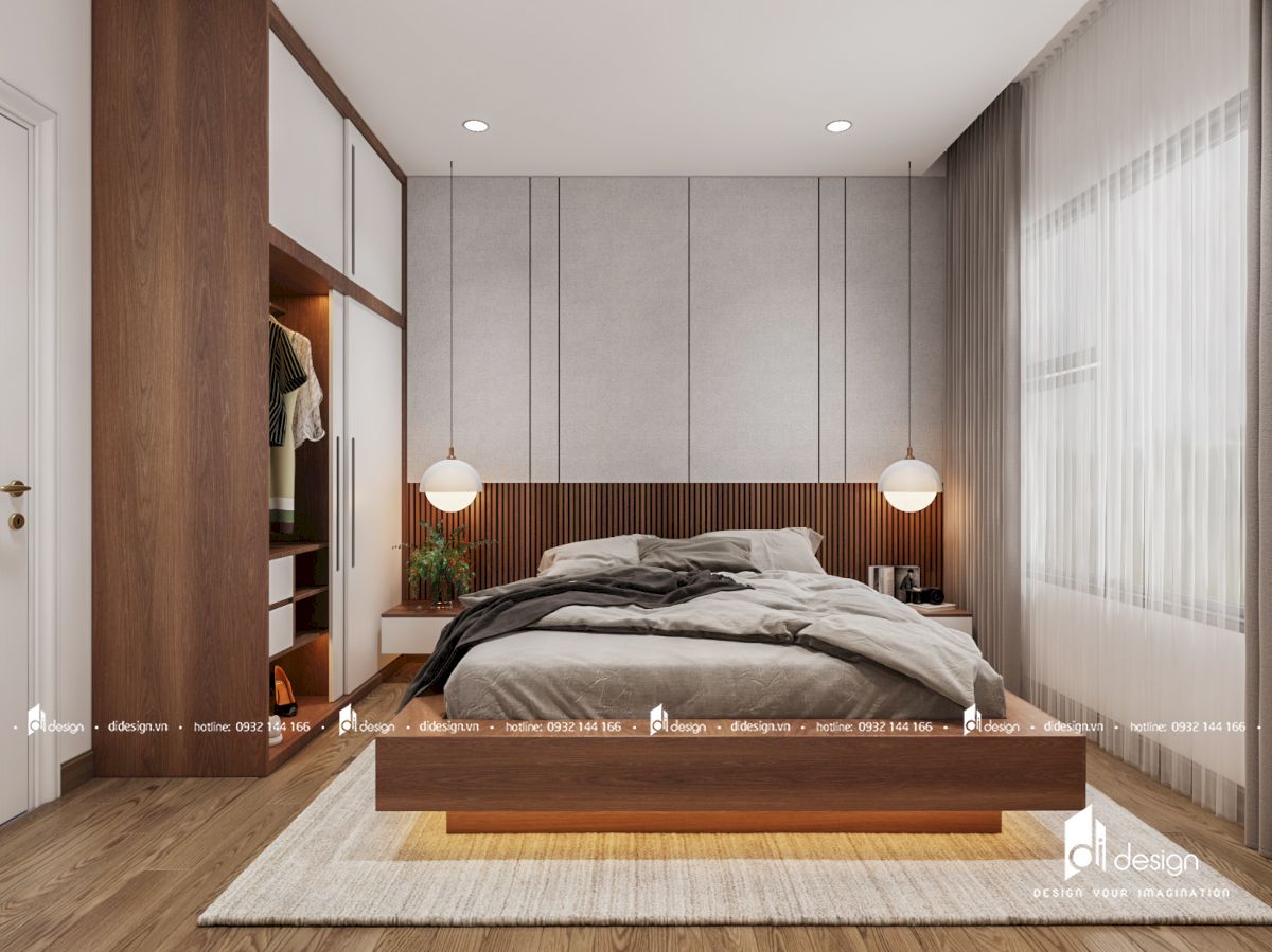 Thiết kế nội thất chung cư Saigon South Residence 71m2 đẹp hiện đại