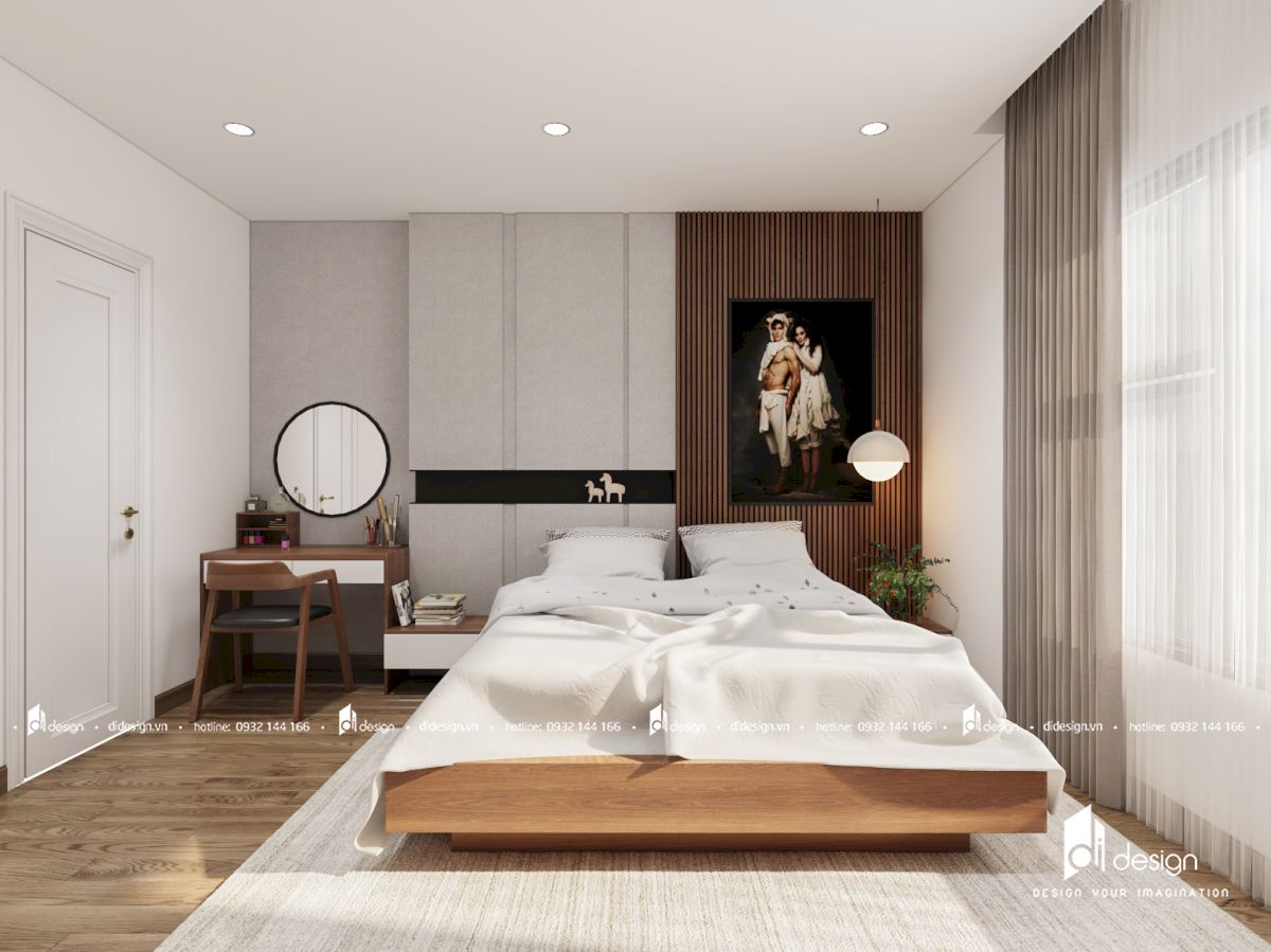 Thiết kế nội thất chung cư Saigon South Residence 71m2 đẹp hiện đại