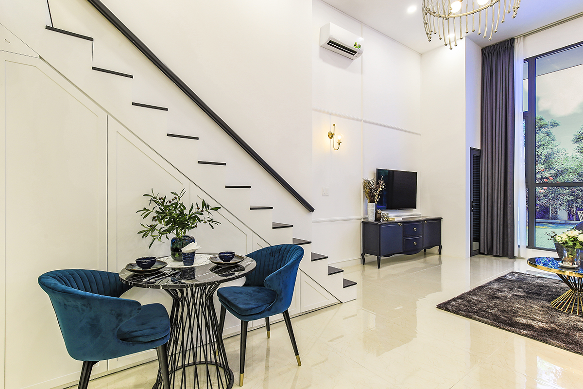 Thi công nội thất chung cư Duplex Feliz En Vista 102m2