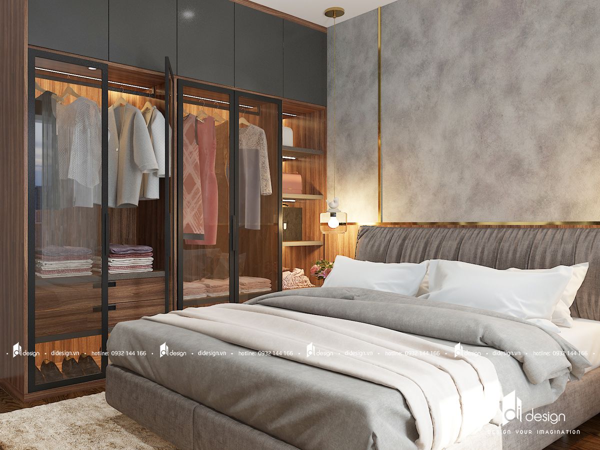 Thiết kế nội thất căn hộ chung cư Feliz En Vista 3 phòng ngủ 102m2 phong cách Châu Âu