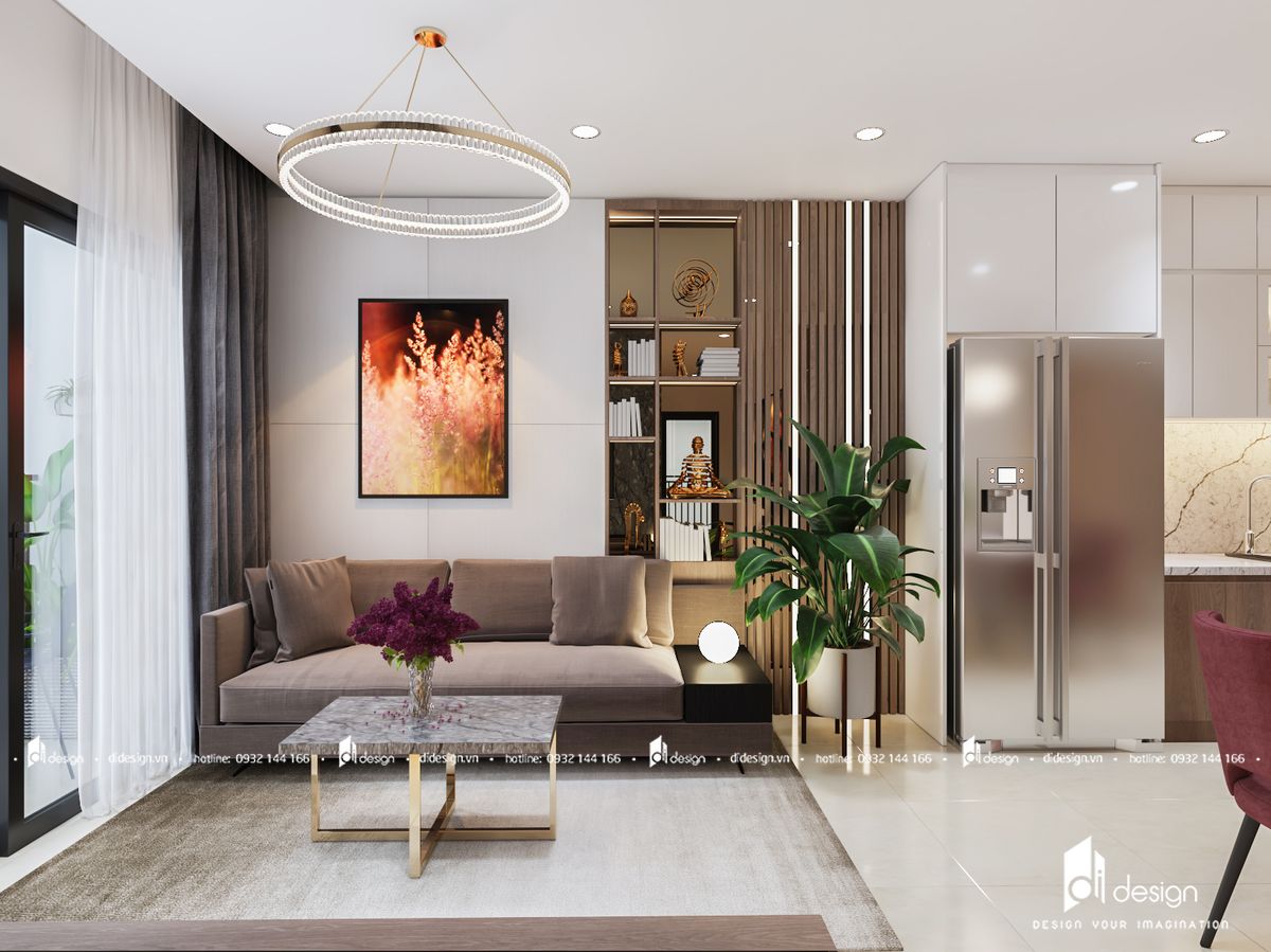 Thiết kế nội thất căn hộ chung cư Akari City 84m2 2020