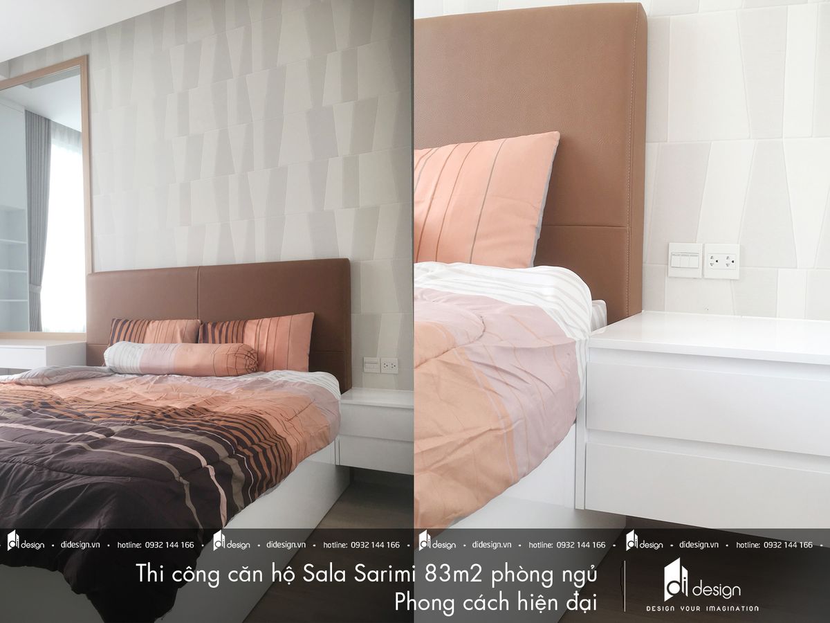 Thi công nội thất căn hộ chung cư Sala Sarimi 83m2