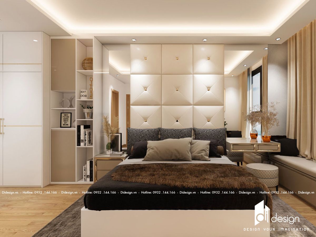 thiết kế căn hộ chung cư Feliz En Vista 57m2 phong cách tân cổ điển