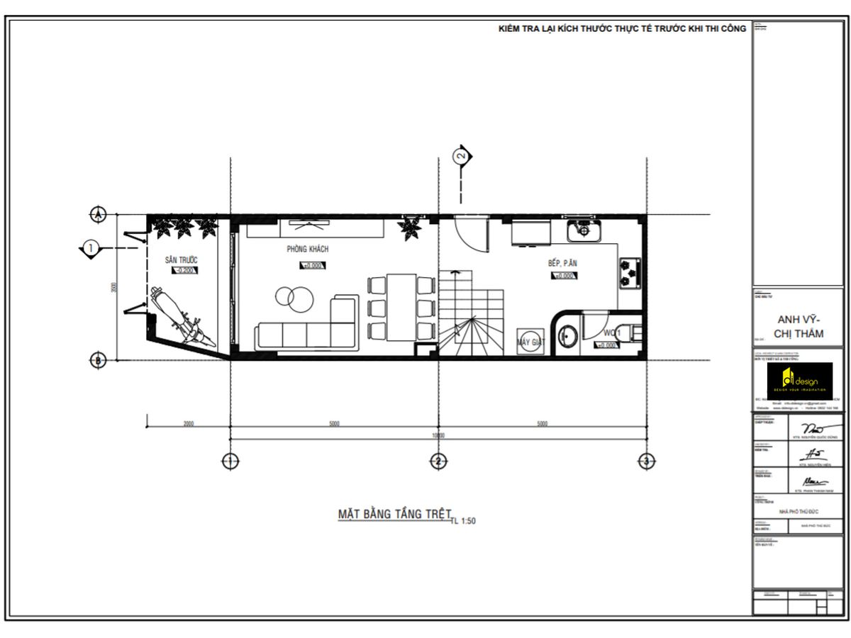 Thiết kế nội thất nhà phố 4x10m hiện đại, đơn giản