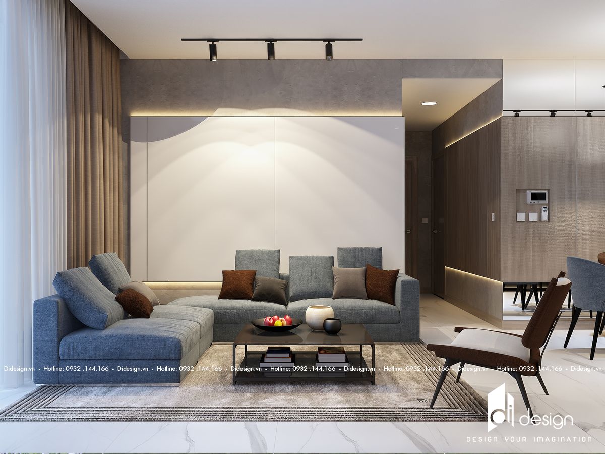 Thiết kế căn hộ Cardinal Court 70m2 Quận 7