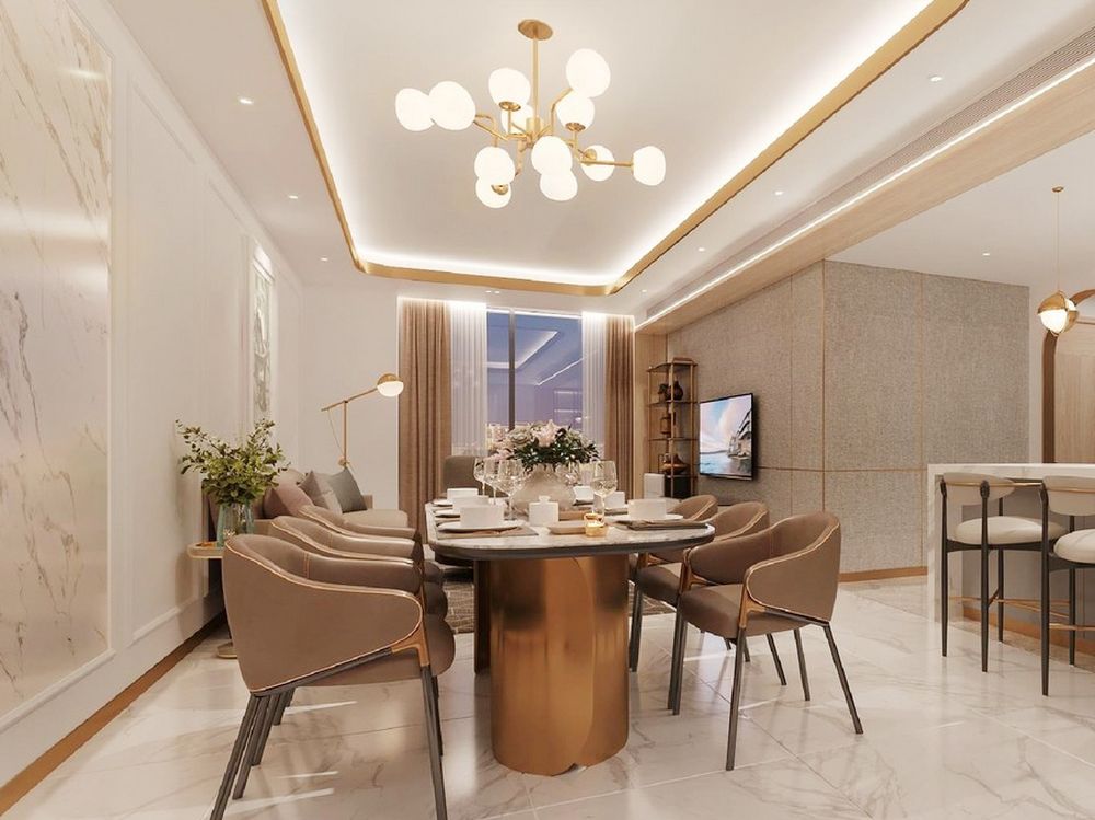 Nhà mẫu dự án căn hộ chung cư Stella Residence - phòng khách