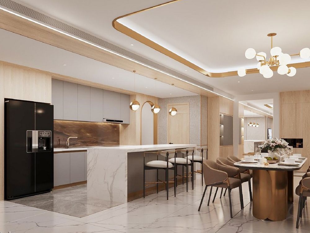 Nhà mẫu dự án căn hộ chung cư Stella Residence - phòng bếp