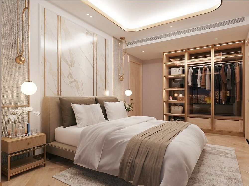 Nhà mẫu dự án căn hộ chung cư Stella Residence - phòng ngủ
