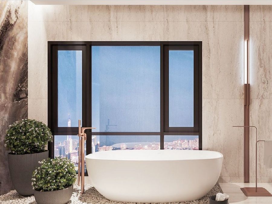 Thiết kế nội thất căn hộ Penthouse Stella Residence 350m2 -  Phòng tắm wc