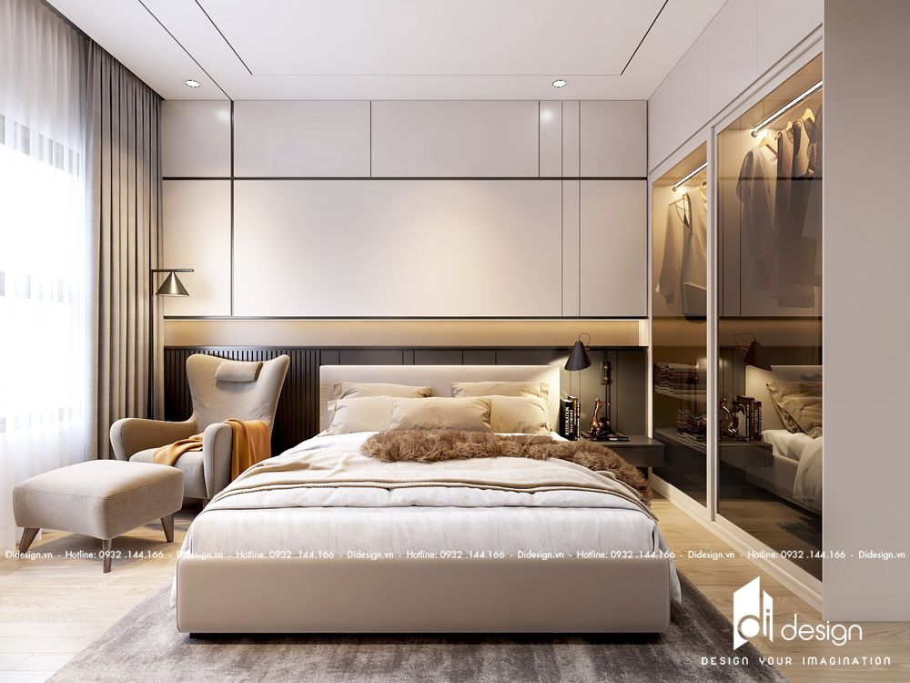 Thiết kế căn hộ Zenity Capitaland 2 phòng ngủ - phòng ngủ