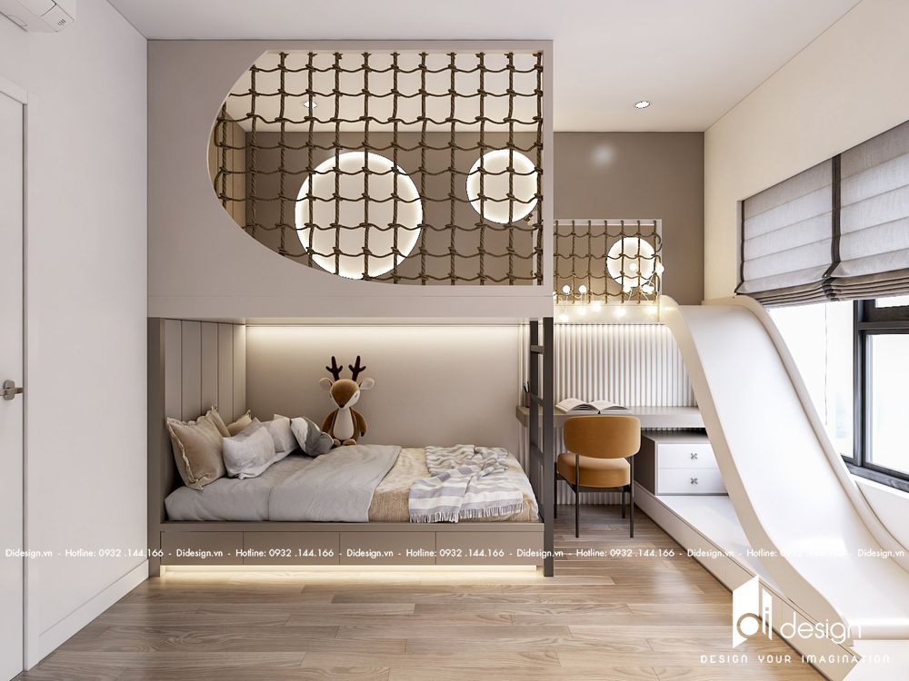 Thiết kế căn hộ Zenity Capitaland 2 phòng ngủ - phòng ngủ trẻ em