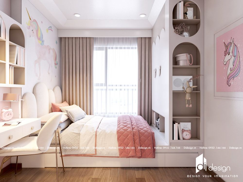 Thiết kế nội thất căn hộ Shizen Home đẹp tinh tế - phòng ngủ trẻ em