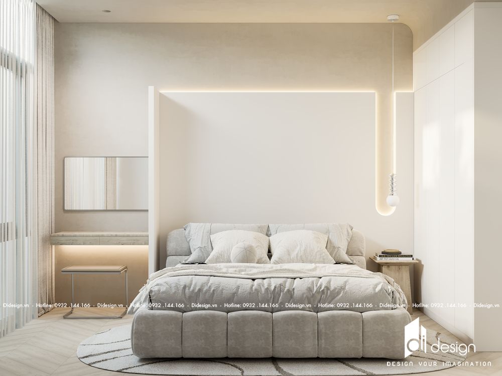 Thiết kế nội thất căn hộ Sunshine Sky City phong cách Nhật - phòng ngủ