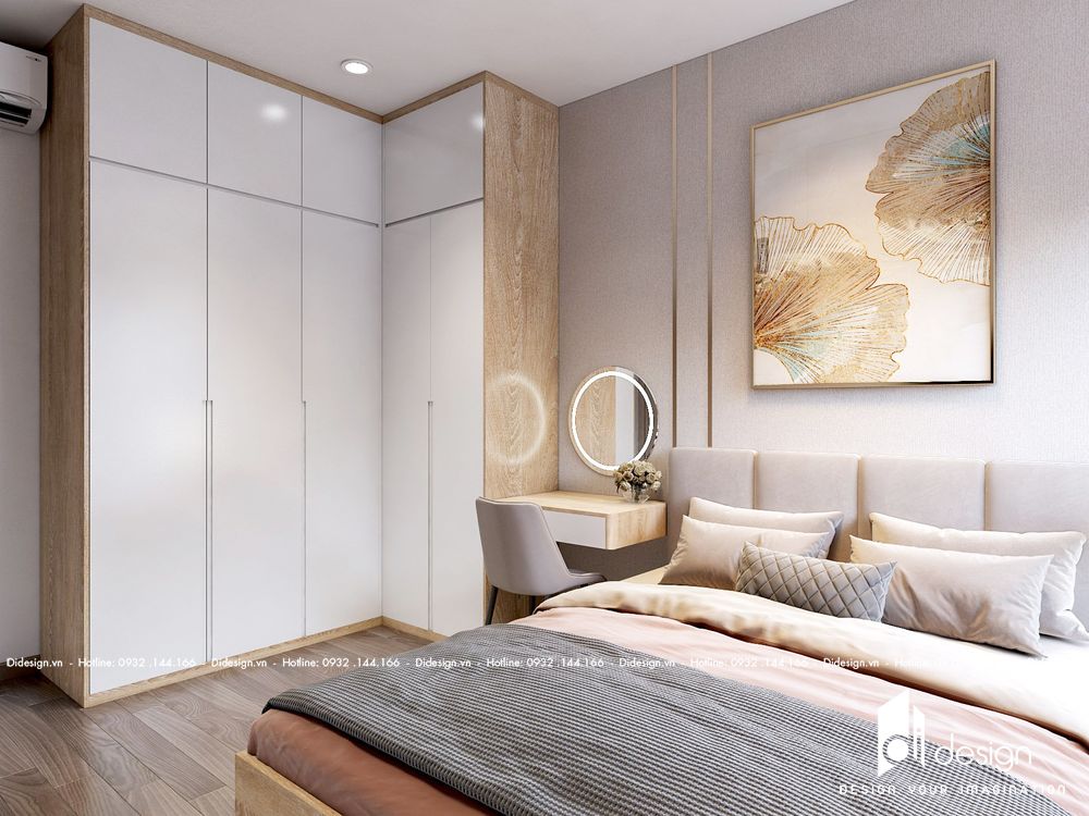 Thiết kế căn hộ hiện đại theo xu hướng mới - phòng ngủ