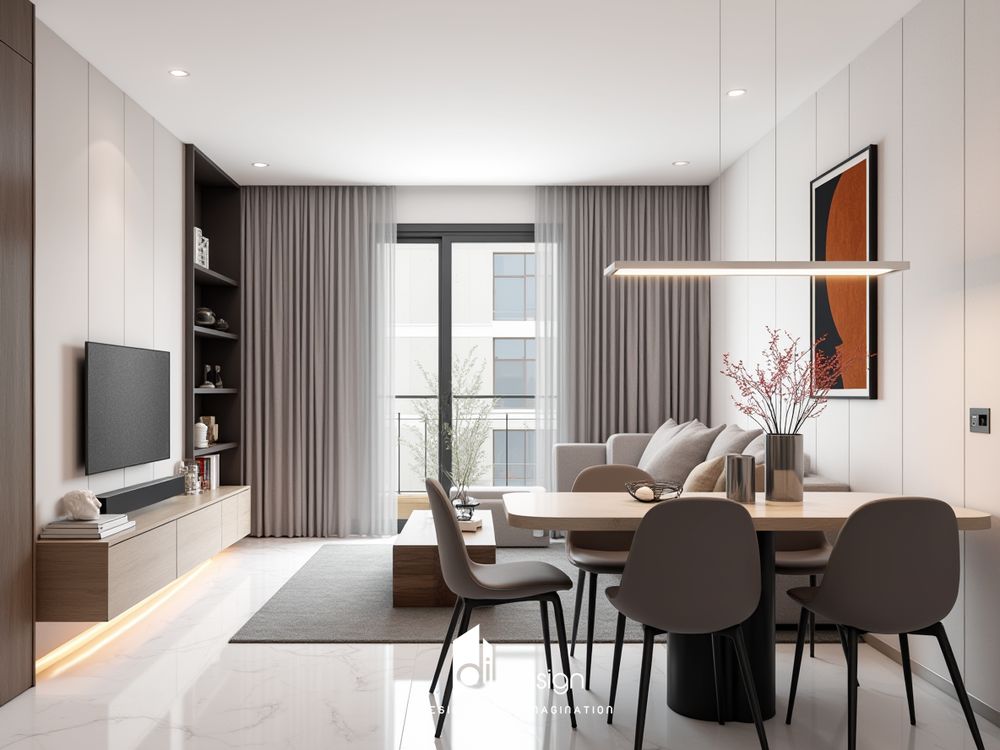 Cách trang trí nhà chung cư 70m2 ấm áp và sang trọng Cách trang trí nhà chung cư 70m2 ấm áp và sang trọng