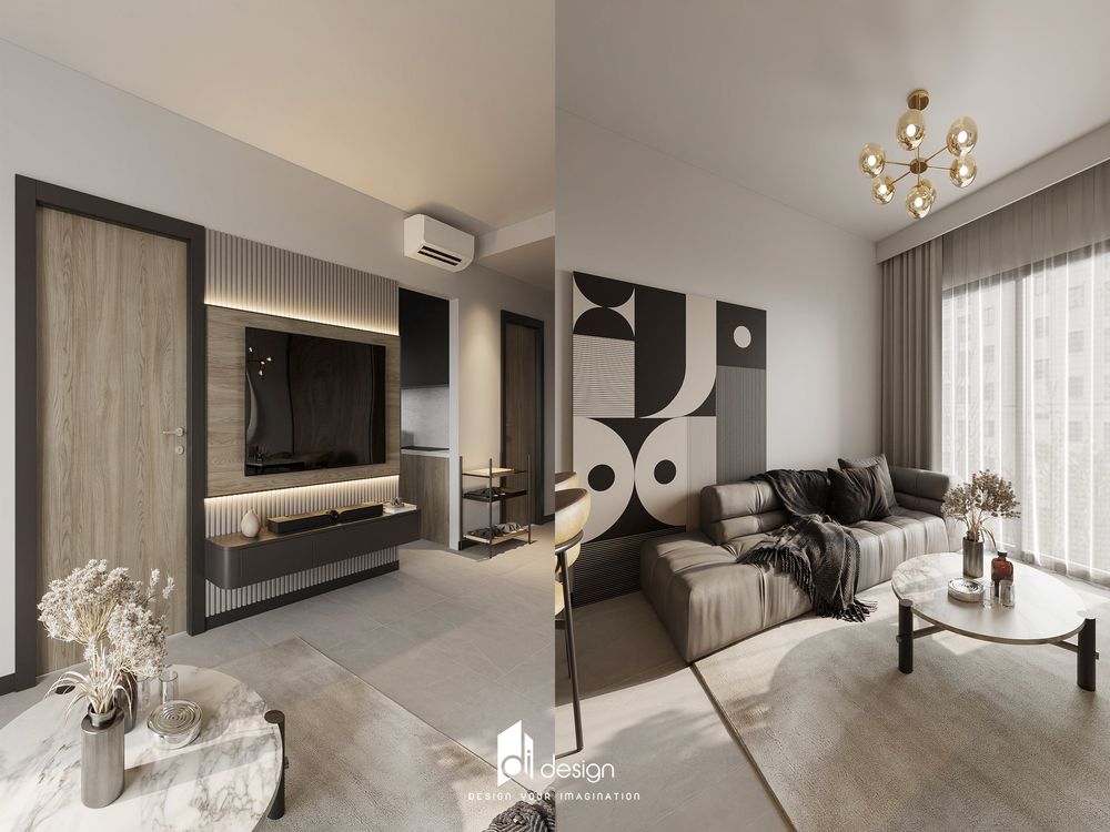 Thiết kế nội thất căn hộ De La Sol 76m2 hiện đại và tiện nghi
