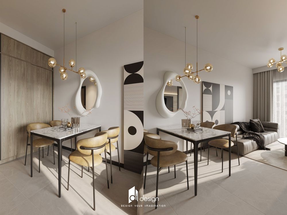 Thiết kế nội thất căn hộ De La Sol 76m2 hiện đại và tiện nghi