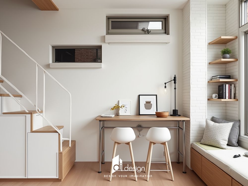 Thiết kế nội thất căn hộ chung cư 22m2 đủ tiện nghi Thiết kế nội thất căn hộ chung cư 22m2 đủ tiện nghi