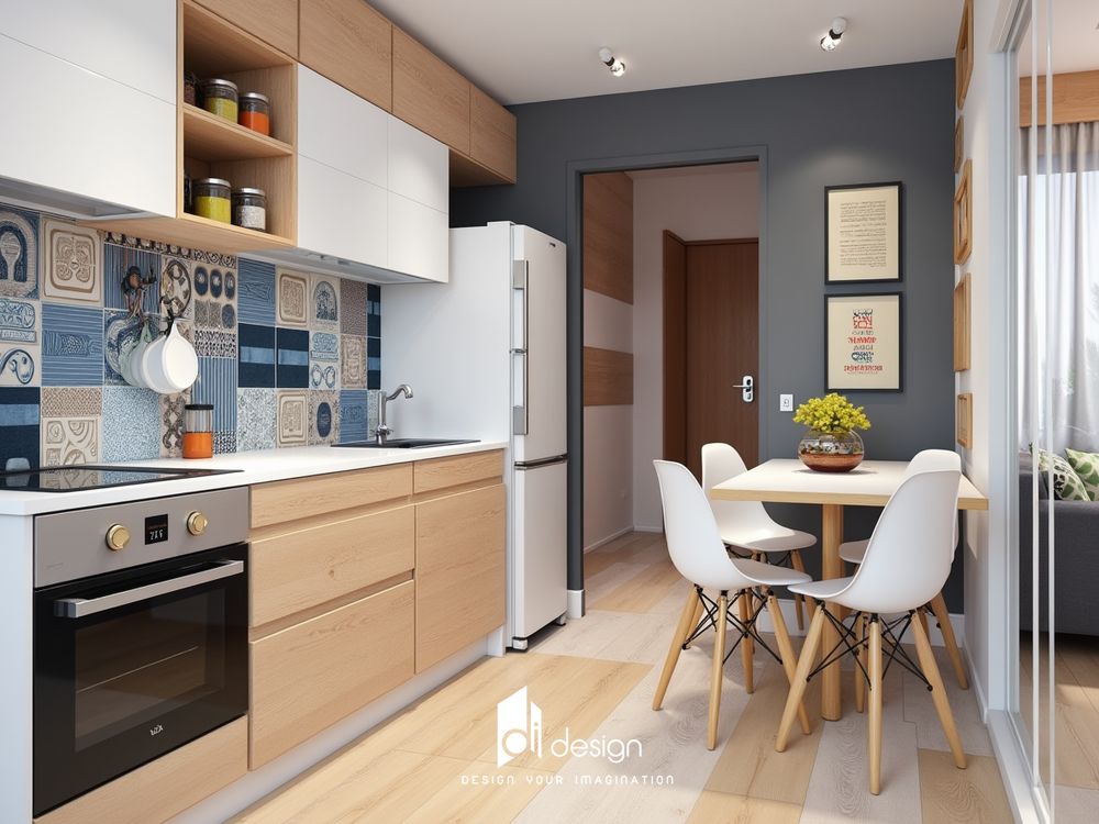 Thiết kế nội thất căn hộ chung cư 40m2 đầy đủ chức năng Thiết kế nội thất căn hộ chung cư 40m2 đầy đủ chức năng