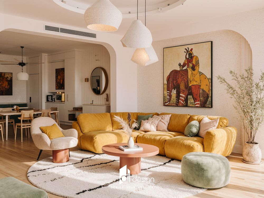 Thiết kế nội thất căn hộ chung cư 76m2 Kingsway Tower