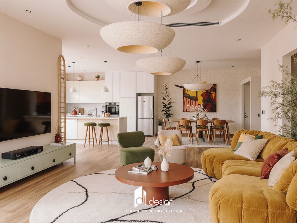 Thiết kế nội thất căn hộ chung cư 76m2 Kingsway Tower