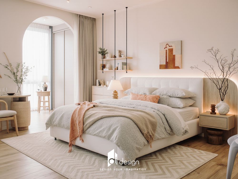 Thiết kế nội thất căn hộ chung cư 76m2 Kingsway Tower