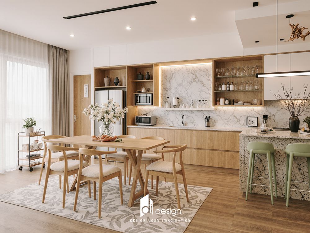 Thiết kế nội thất chung cư 100m2 Chương Dương Home xinh xắn Thiết kế nội thất chung cư 100m2 Chương Dương Home xinh xắn