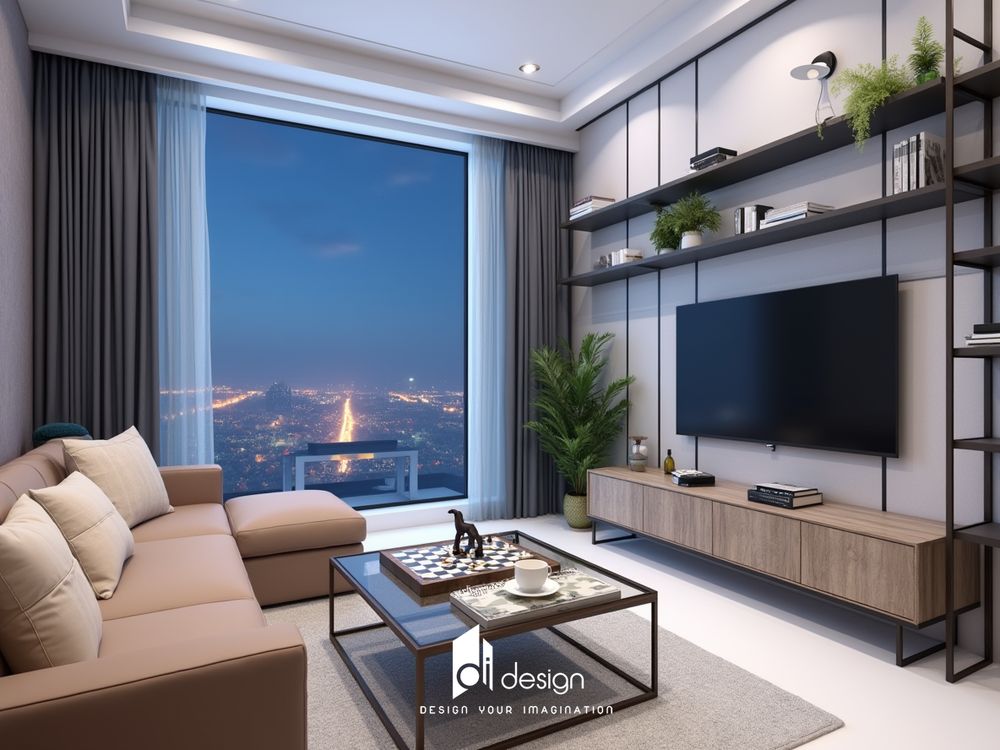 Thiết kế nội thất căn hộ chung cư 79m2 hiện đại và tiện nghi