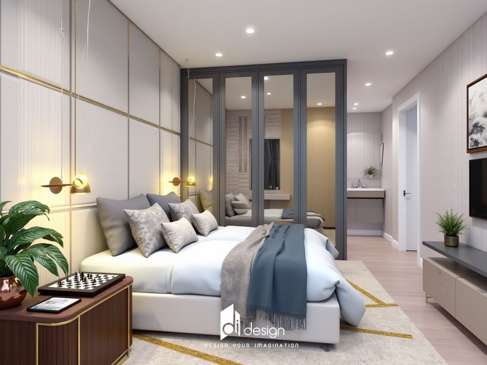 Thiết kế nội thất căn hộ chung cư 79m2 hiện đại và tiện nghi