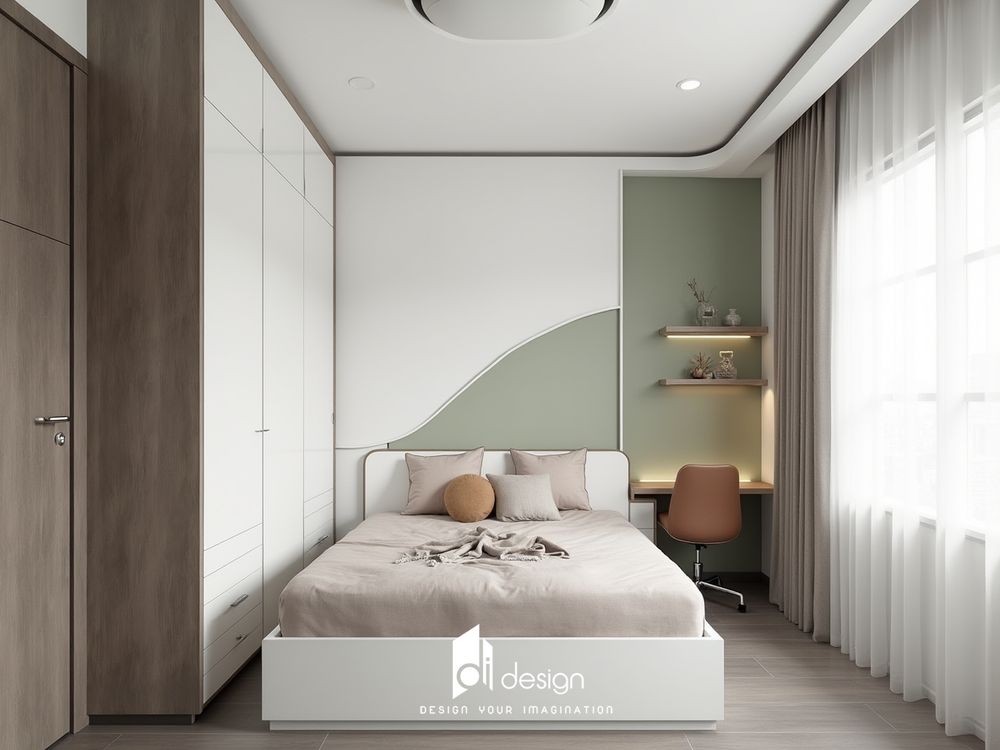 Thiết kế nội thất nhà chung cư 58m2 nhỏ xinh thoải mái và tiện nghi Thiết kế nội thất nhà chung cư 58m2 nhỏ xinh thoải mái và tiện nghi