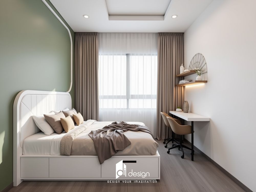 Thiết kế nội thất nhà chung cư 58m2 nhỏ xinh thoải mái và tiện nghi Thiết kế nội thất nhà chung cư 58m2 nhỏ xinh thoải mái và tiện nghi