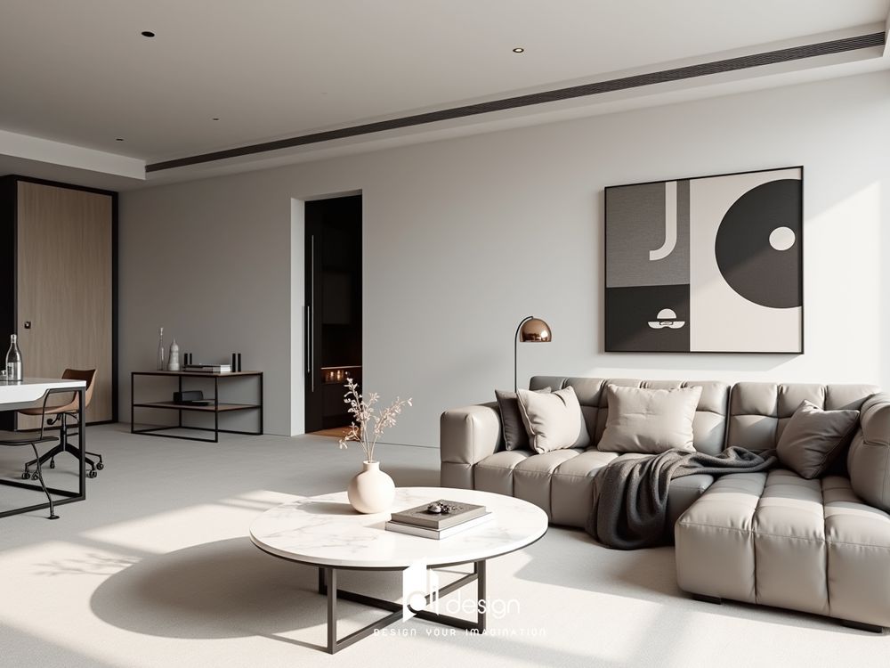 Nội thất căn hộ 67m2 De La Sol phong cách tối giản, hiện đại Nội thất căn hộ 67m2 De La Sol phong cách tối giản, hiện đại