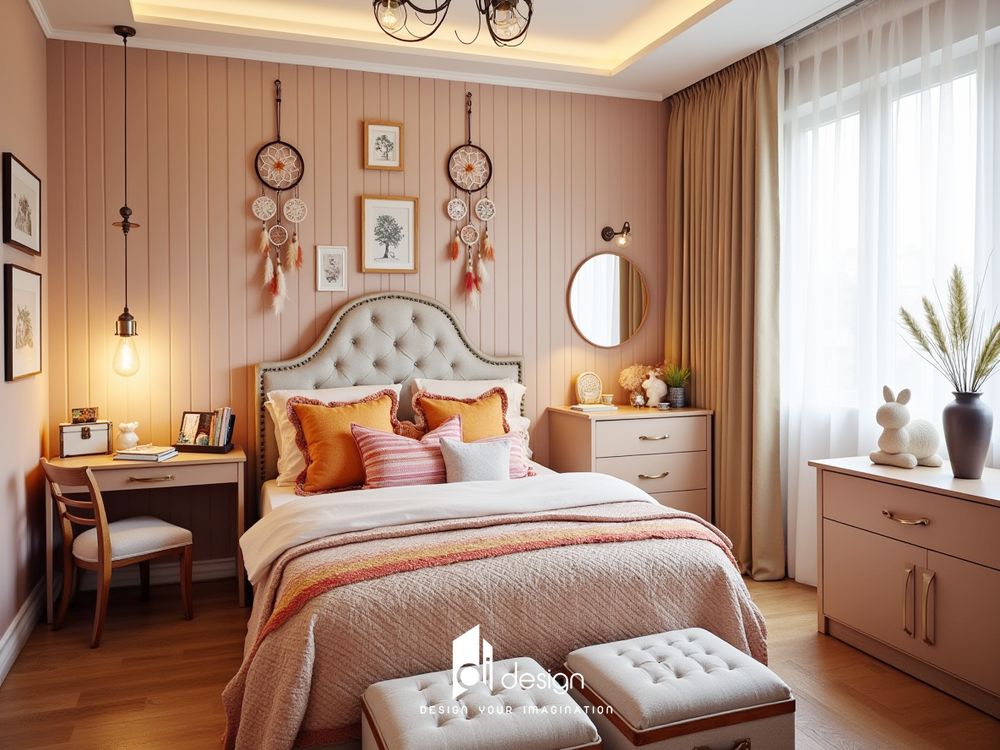 Thiết kế phòng ngủ phong cách Bohemian đẹp phóng khoáng và đầy cảm hứng Thiết kế phòng ngủ phong cách Bohemian đẹp phóng khoáng và đầy cảm hứng