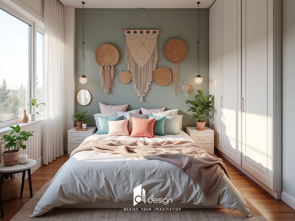 Thiết kế phòng ngủ phong cách Bohemian đẹp phóng khoáng và đầy cảm hứng Thiết kế phòng ngủ phong cách Bohemian đẹp phóng khoáng và đầy cảm hứng