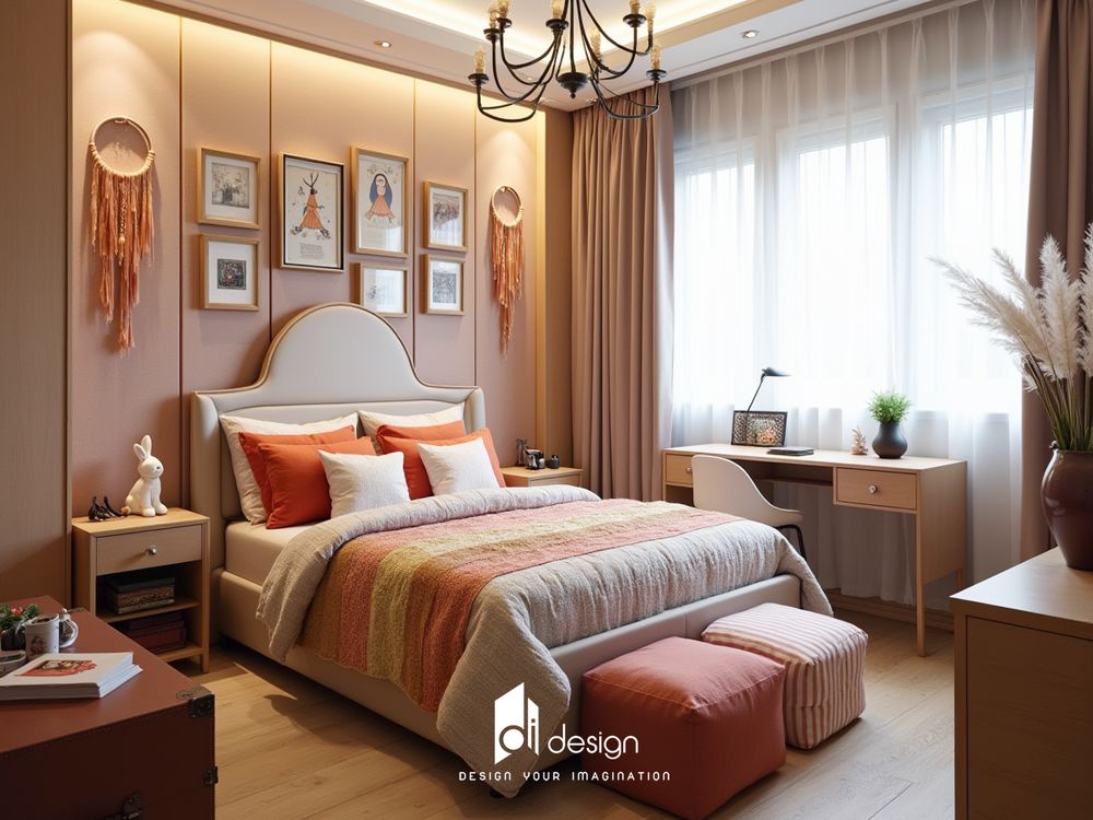 Thiết kế phòng ngủ phong cách Bohemian đẹp phóng khoáng và đầy cảm hứng Thiết kế phòng ngủ phong cách Bohemian đẹp phóng khoáng và đầy cảm hứng