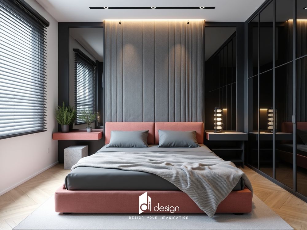 Thiết kế phòng ngủ màu đen đơn giản đẹp cá tính Thiết kế phòng ngủ màu đen đơn giản đẹp cá tính